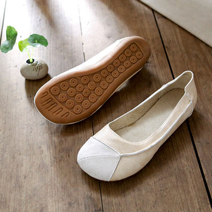 Women's Comfortable Handmade Slip-On Casual Leather Shoes