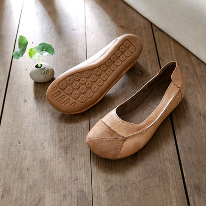 Women's Comfortable Handmade Slip-On Casual Leather Shoes