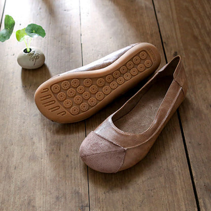 Women's Comfortable Handmade Slip-On Casual Leather Shoes
