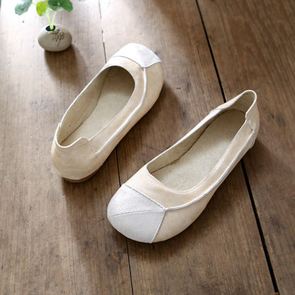 Women's Comfortable Handmade Slip-On Casual Leather Shoes