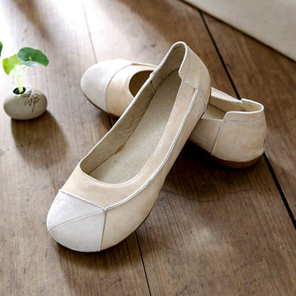 Women's Comfortable Handmade Slip-On Casual Leather Shoes