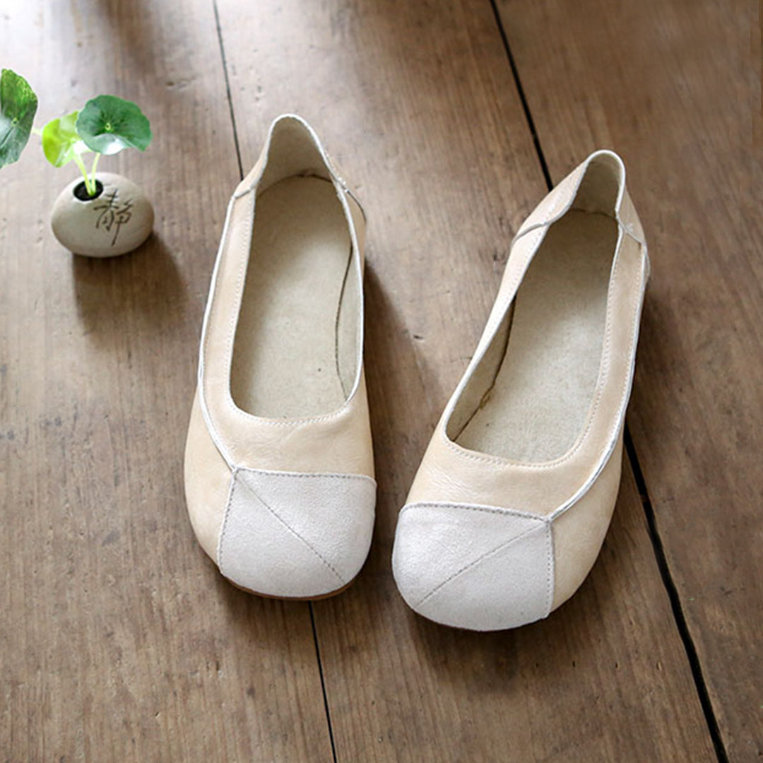 Women's Comfortable Handmade Slip-On Casual Leather Shoes