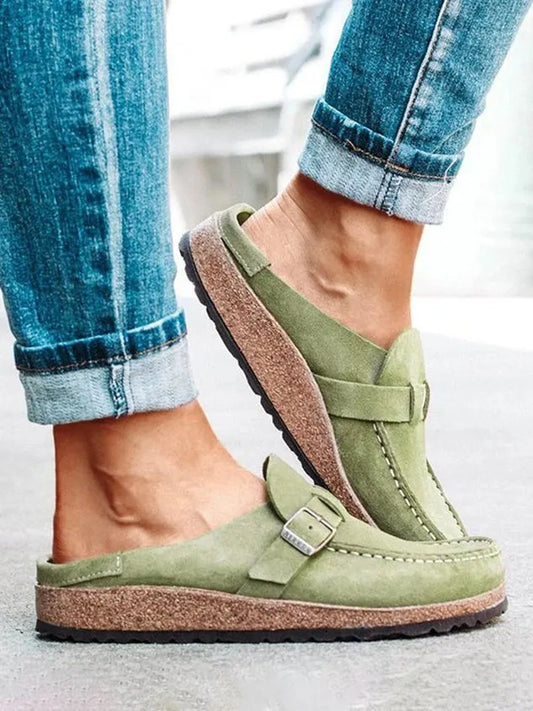 🔥 Last Day Promotion 60% OFF - WOMEN SOFT SOLE CASUAL COMFY LEATHER SLIP ON SANDALS