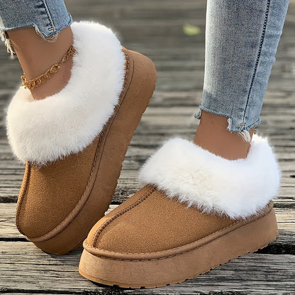 🔥Last Day 50% OFF -Women's Plush Lined Furry Snow Boots-Buy 2 Free Shipping