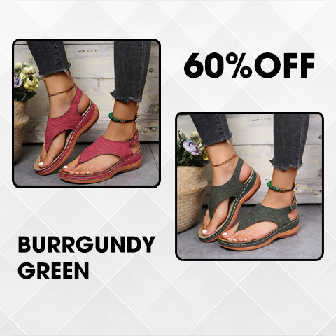 🔥Last Day Promotion 70% OFF🔥 Leather Orthopedic Arch Support Sandals Diabetic Walking Sandals