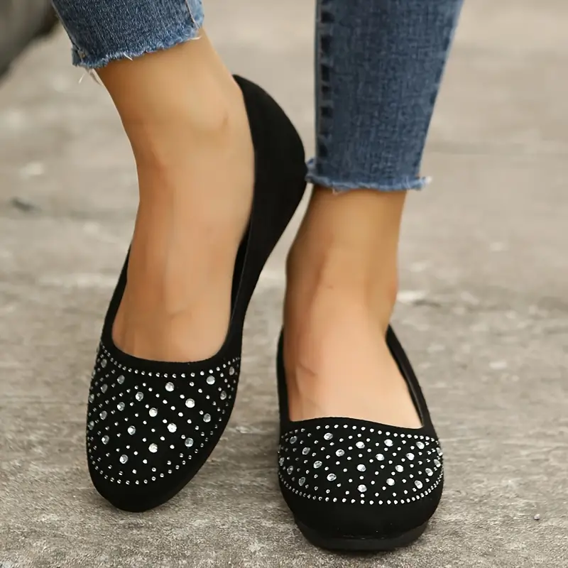 🔥Last Day 60% OFF -Women's Rhinestone Flat Shoes-Buy 2 Free Shipping