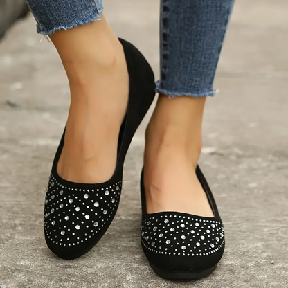 🔥Last Day 60% OFF -Women's Rhinestone Flat Shoes-Buy 2 Free Shipping