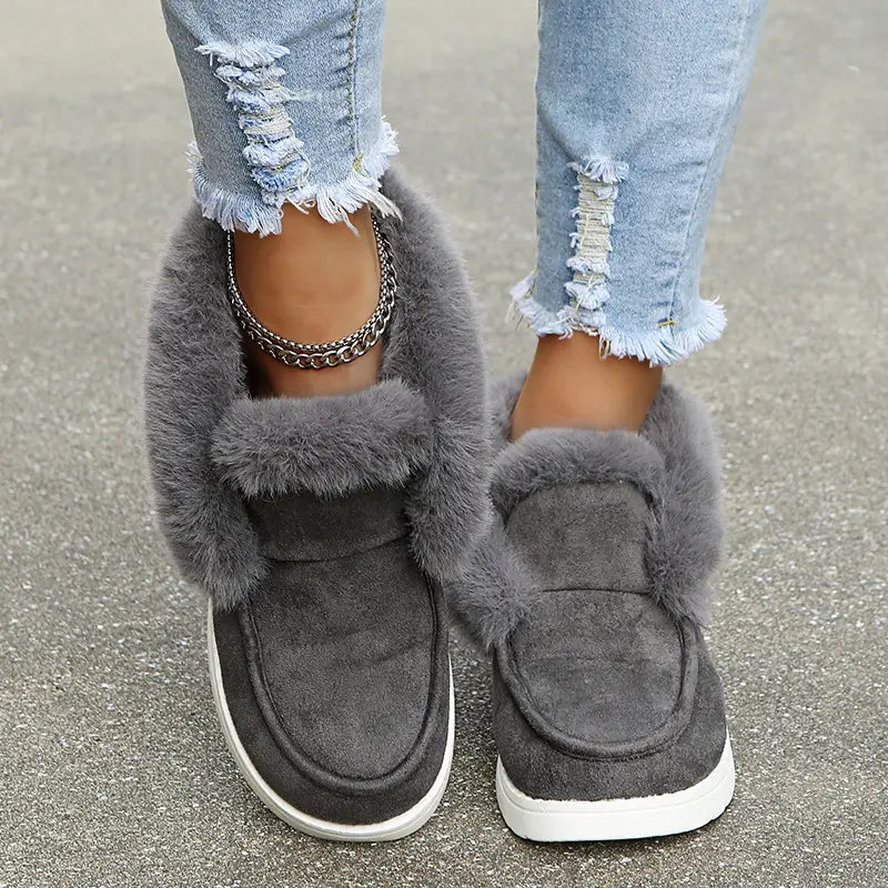 🔥Last Day 60% OFF🔥 Shoes Keep Warm This Winter: Women's Faux Fur Lined Boots