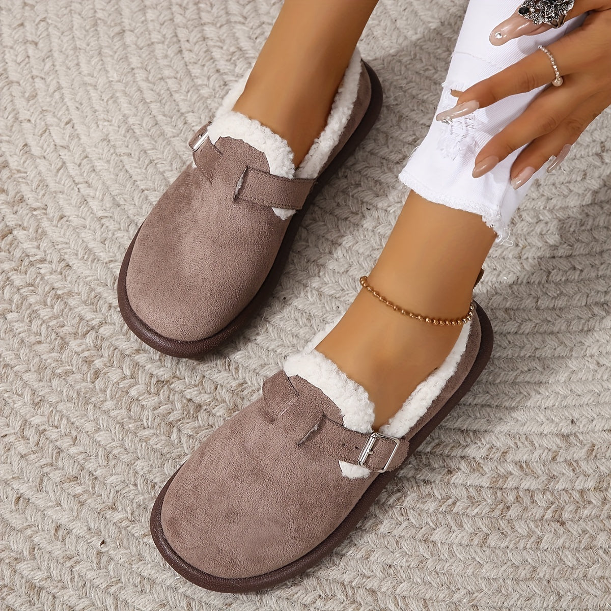 🔥Last Day Promotion - 59%OFF -Women's Plush Arch Support Non-Slip Shoes