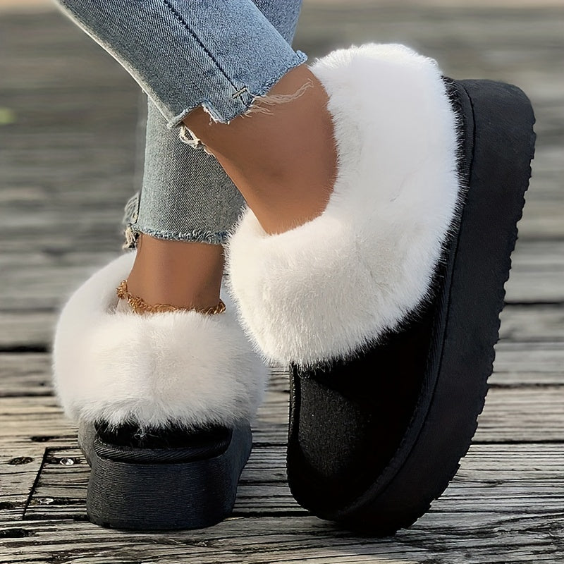 🔥Last Day 50% OFF -Women's Plush Lined Furry Snow Boots-Buy 2 Free Shipping