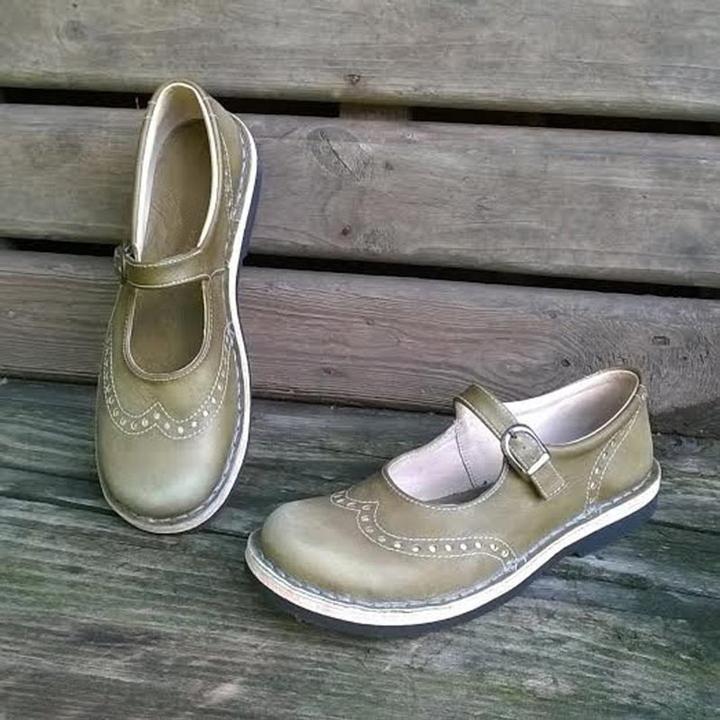 Cutout Low Heel Oxford Shoes Women Daily Loafers