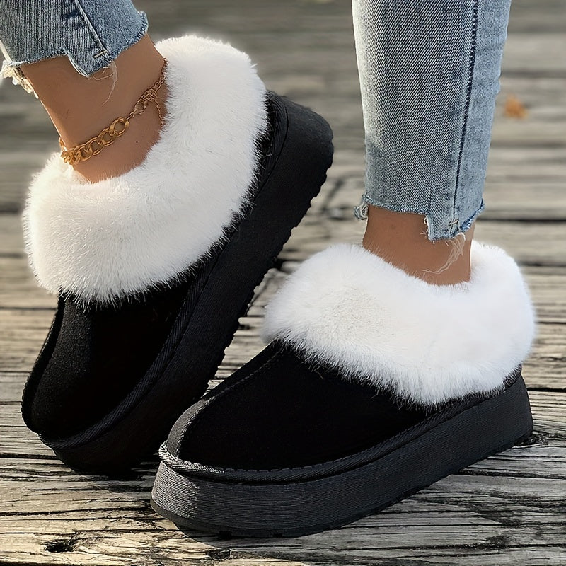 🔥Last Day 50% OFF -Women's Plush Lined Furry Snow Boots-Buy 2 Free Shipping