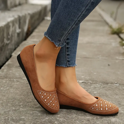 🔥Last Day 60% OFF -Women's Rhinestone Flat Shoes-Buy 2 Free Shipping
