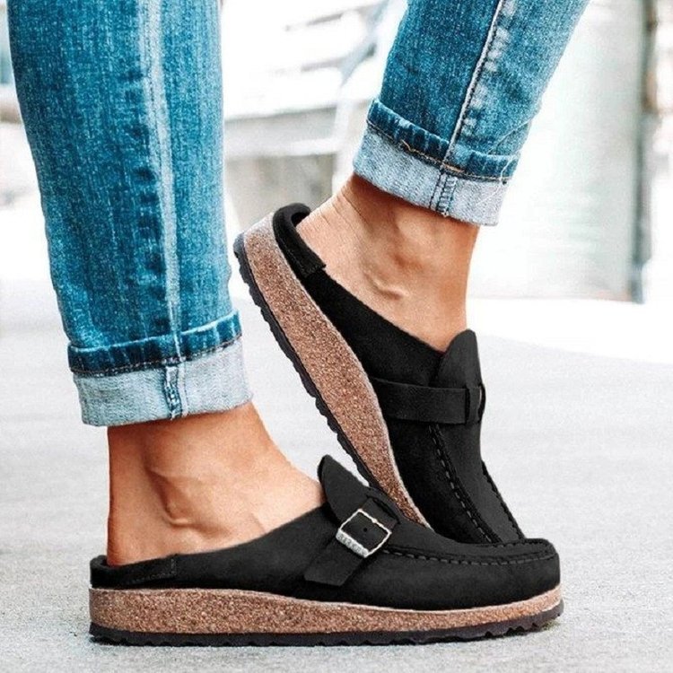 🔥 Last Day Promotion 60% OFF - WOMEN SOFT SOLE CASUAL COMFY LEATHER SLIP ON SANDALS