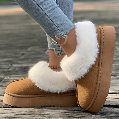 🔥Last Day 50% OFF -Women's Plush Lined Furry Snow Boots-Buy 2 Free Shipping