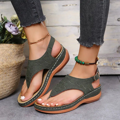🔥Last Day Promotion 70% OFF🔥 Leather Orthopedic Arch Support Sandals Diabetic Walking Sandals