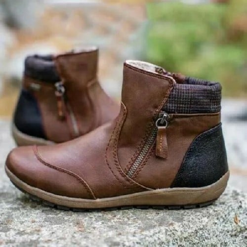 🔥Last Day 49% OFF - Women Zipper Waterproof Ankle-Support Boots