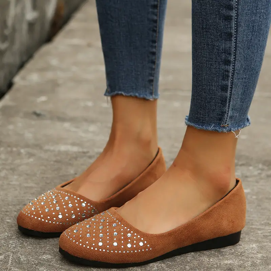 🔥Last Day 60% OFF -Women's Rhinestone Flat Shoes-Buy 2 Free Shipping