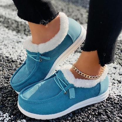 🔥Winter Sale 49%OFF🔥Women Winter Non-Slip Plus Velvet Thick Flat Loafers-Buy 2 Free Shipping