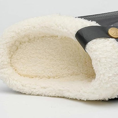 Women's Comfort Winter Warm Fleece Lined Mules Slippers Waterproof Indoor Outdoor Non-slip House Shoes