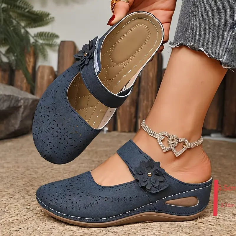 Women’s Comfort Cutout Sandals – Breathable Slip-On Summer Shoes