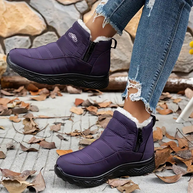 Women’s Waterproof Winter Boots – Thick Warm Lining, Anti-Skid Sole | Perfect Snow Boots for Women