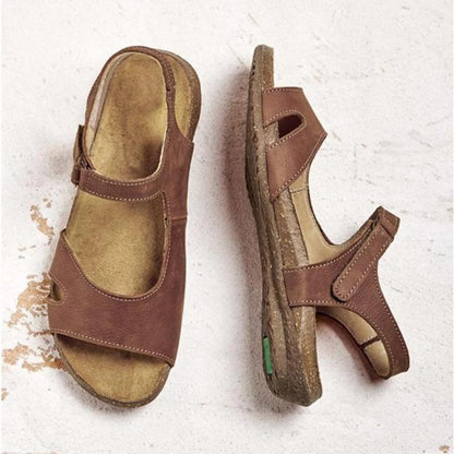 Comfy Magic Tape Sandals Soft Sole Flat Sandals