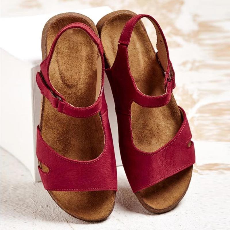 Comfy Magic Tape Sandals Soft Sole Flat Sandals
