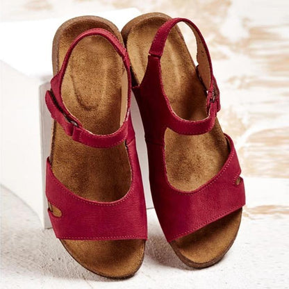 Comfy Magic Tape Sandals Soft Sole Flat Sandals