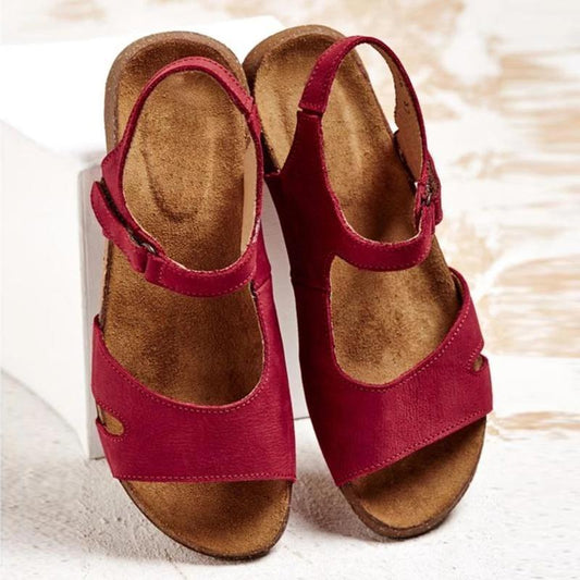 Comfy Magic Tape Sandals Soft Sole Flat Sandals