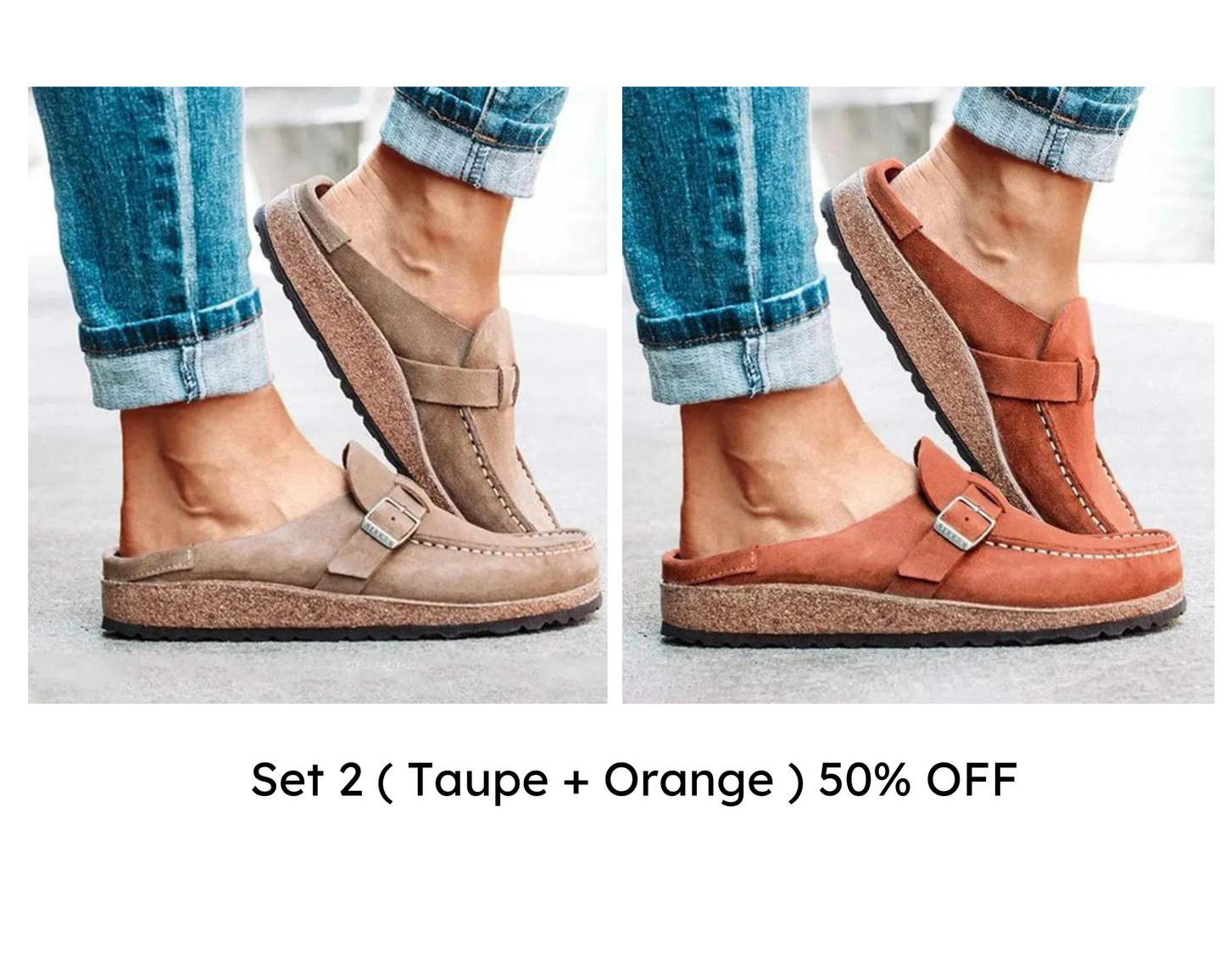 🔥 Last Day Promotion 60% OFF - WOMEN SOFT SOLE CASUAL COMFY LEATHER SLIP ON SANDALS