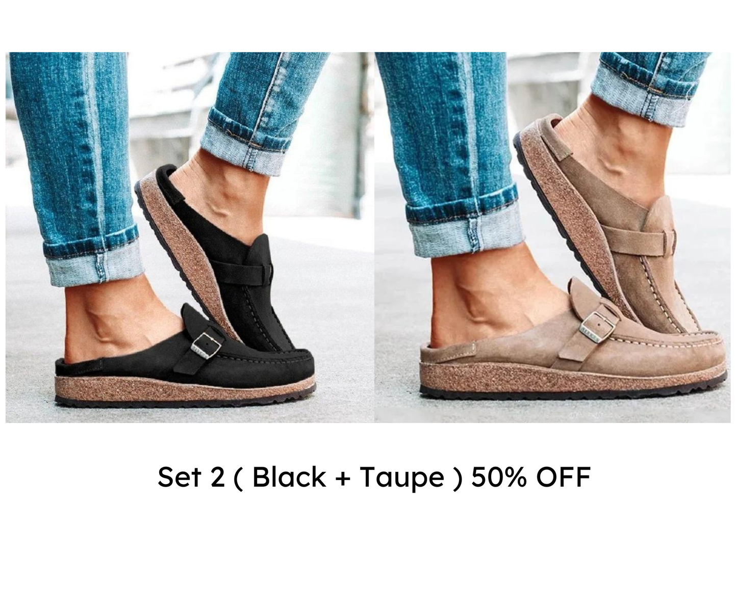 🔥 Last Day Promotion 60% OFF - WOMEN SOFT SOLE CASUAL COMFY LEATHER SLIP ON SANDALS