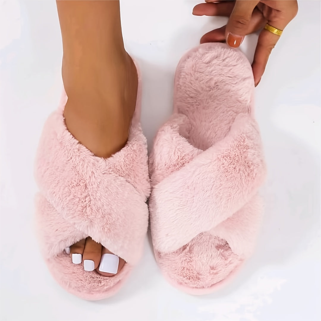 🔥Last Day 50% OFF -Women's Criss Cross House Slippers-Buy 2 Free Shipping