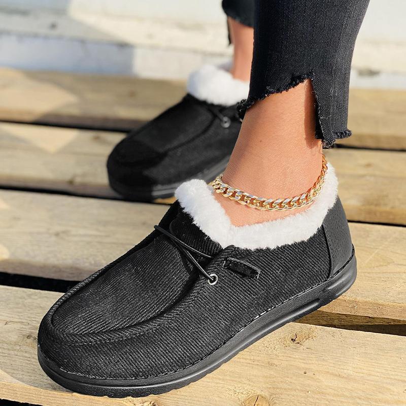 🔥Winter Sale 49%OFF🔥Women Winter Non-Slip Plus Velvet Thick Flat Loafers-Buy 2 Free Shipping