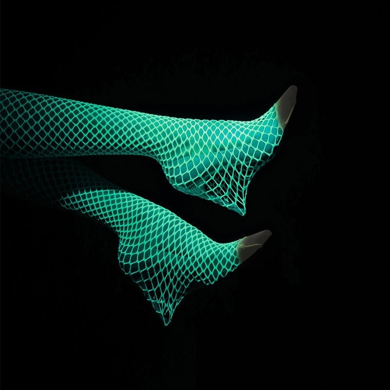 [#1 TRENDING SUMMER 2023] Midnight Seduction Luminous Fishnet Stockings