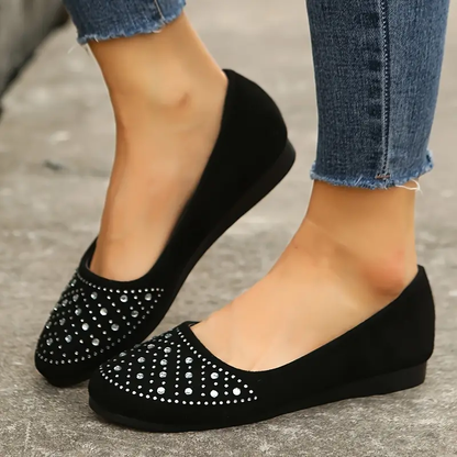 🔥Last Day 60% OFF -Women's Rhinestone Flat Shoes-Buy 2 Free Shipping