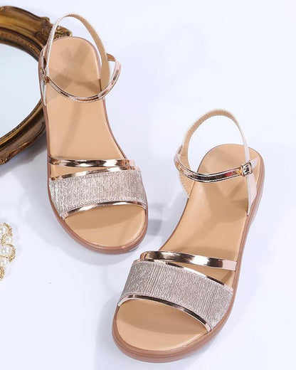 Melarey Fish Mouth Slope Heel Sandals