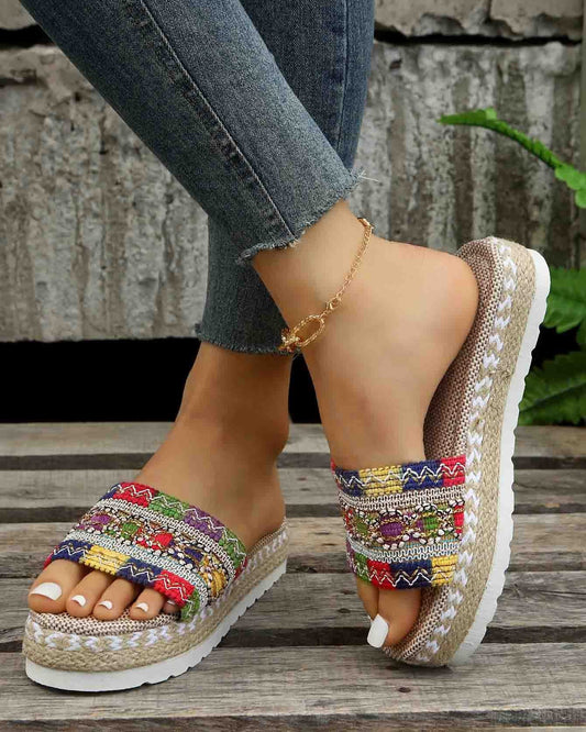 Melarey Hemp Rope Candy Sandals