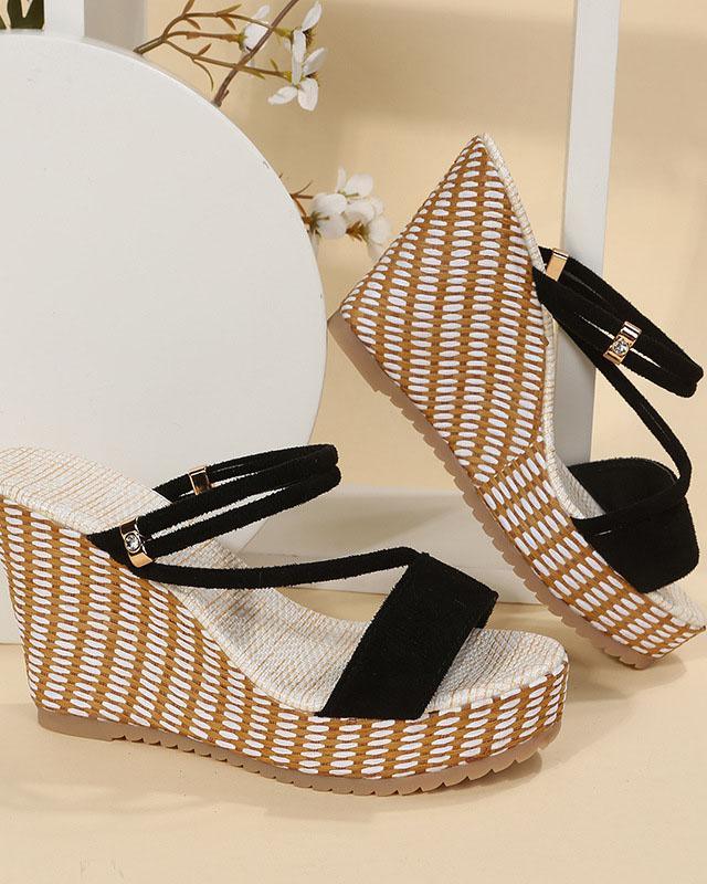 Melarey Flatform Wedge Sandal