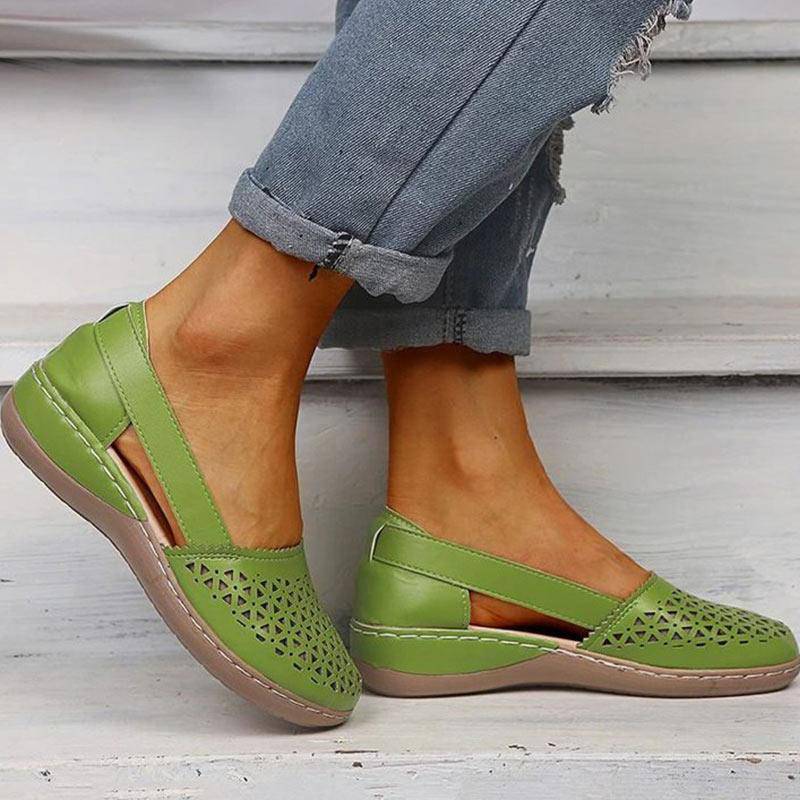 Women's Wedges Orthopedic Hollow Out Vintage Sandals